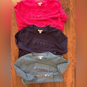 LOT OF: 3 Sundance Thermal Tops Size Large